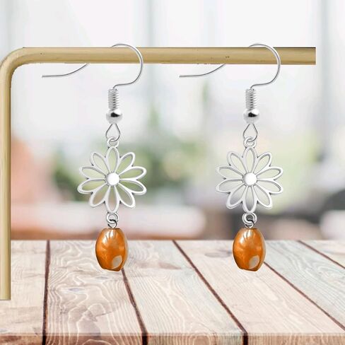 60pcs Flower Connector Charms Alloy Daisy Flower Pendants Double Hole Charms Link Connectors Craft Supplies for DIY Necklace Bracelet Jewelry Making Findings in Kuwait