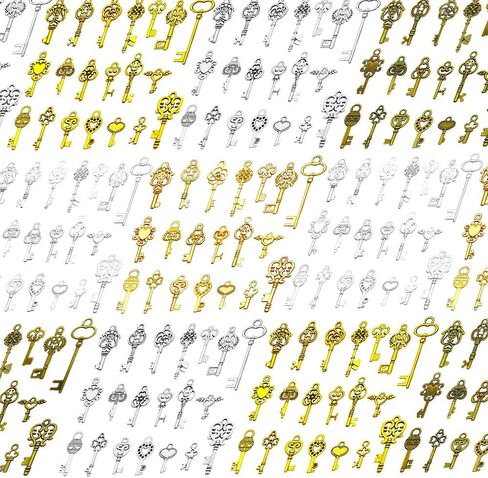 WOCRAFT 100PCS سحر رئيسي لصنع المجوهرات ، سحر سوار متنوع للمجوهرات ، سحر حرك المعادن بالجملة المختلطة للجملة لتصنيع القلادة المفتاحية لصنع المجوهرات الحرف (SN927) in Kuwait
