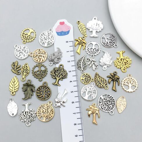 WOCRAFT 100PCS سحر رئيسي لصنع المجوهرات ، سحر سوار متنوع للمجوهرات ، سحر حرك المعادن بالجملة المختلطة للجملة لتصنيع القلادة المفتاحية لصنع المجوهرات الحرف (SN927) in Kuwait