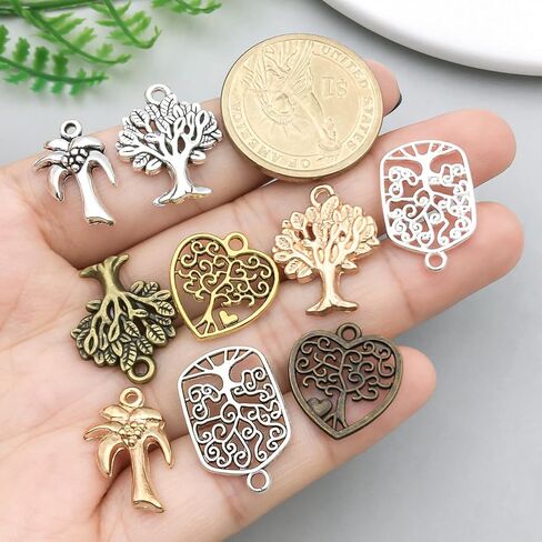 WOCRAFT 100PCS سحر رئيسي لصنع المجوهرات ، سحر سوار متنوع للمجوهرات ، سحر حرك المعادن بالجملة المختلطة للجملة لتصنيع القلادة المفتاحية لصنع المجوهرات الحرف (SN927) in Kuwait