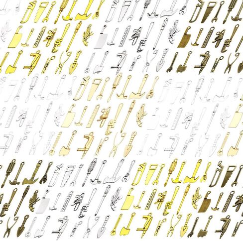 WOCRAFT 100PCS سحر رئيسي لصنع المجوهرات ، سحر سوار متنوع للمجوهرات ، سحر حرك المعادن بالجملة المختلطة للجملة لتصنيع القلادة المفتاحية لصنع المجوهرات الحرف (SN927) in Kuwait