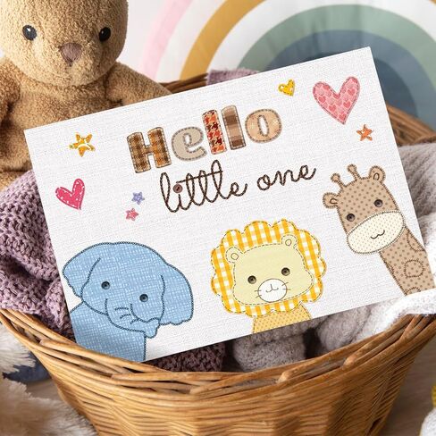 Baby Shower Cards for Girl and Boy, Welcome New Baby Cards Congratulations for New Parents, Hello Little one, Gender Reveal (Little Baby) in Saudi Arabia