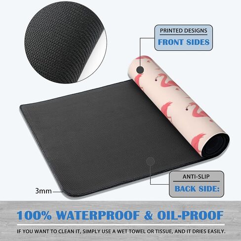 وسادات الماوس ، زهور جمجمة ، وسادة الماوس الكبيرة للمكتبي لوحة الماوس غير المنقولة مع الحواف المخلصة ، حصيرة الماوس لوحة المفاتيح للكمبيوتر ، العمل ، الألعاب ، ديكور المكتب 31.5x15.7 في in Kuwait