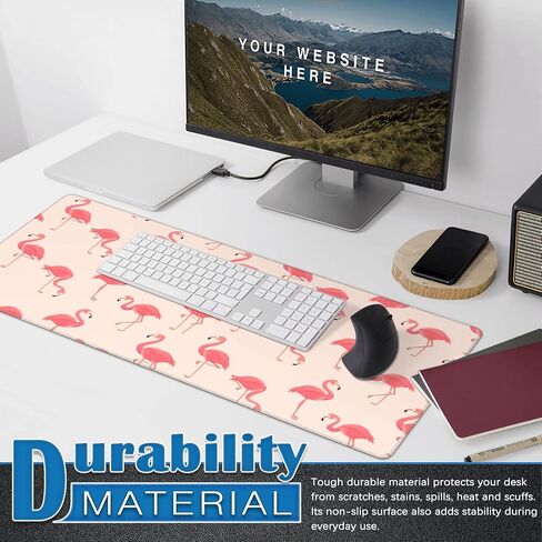 وسادات الماوس ، زهور جمجمة ، وسادة الماوس الكبيرة للمكتبي لوحة الماوس غير المنقولة مع الحواف المخلصة ، حصيرة الماوس لوحة المفاتيح للكمبيوتر ، العمل ، الألعاب ، ديكور المكتب 31.5x15.7 في in Kuwait