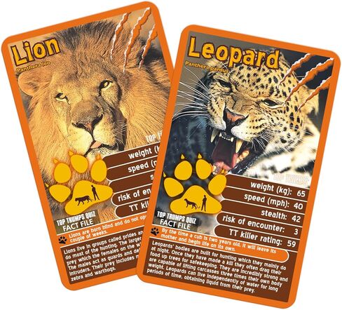 Top Trumps Card Game Predators - Family Games for Kids and Adults - Learning Games - Kids Card Games for 2 Players and More - Kid War Games - Card Wars - for 6 Plus Kids in Saudi Arabia