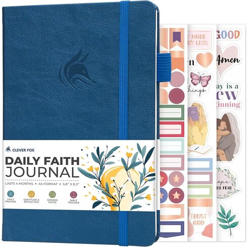 Clever Fox Daily Faith Journal – Guided Prayer, Gratitude & Bible Study Notebook – Faith Based Gifts & Journaling Supplies for Women (Dark Terracotta) in Saudi Arabia
