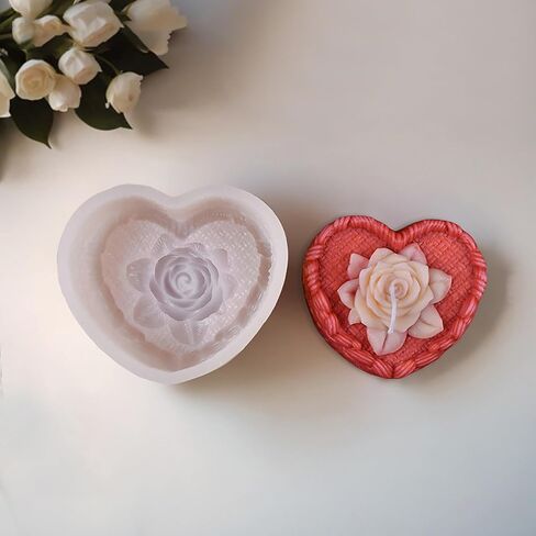 2 Pack Flower Bud Mold - Succulent Flower - Silicone Resin Casting Molds for Candle & Resin & Soap Craft Supplies in Kuwait