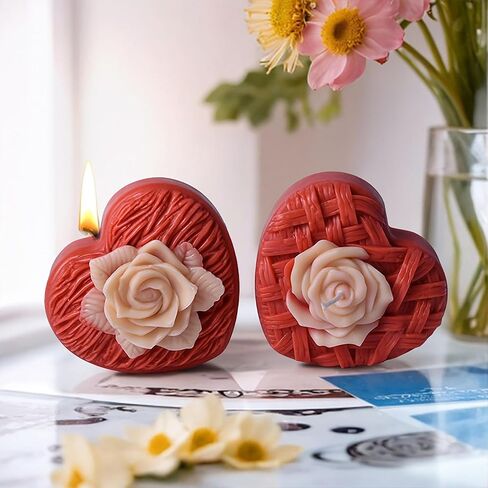 2 Pack Flower Bud Mold - Succulent Flower - Silicone Resin Casting Molds for Candle & Resin & Soap Craft Supplies in Kuwait