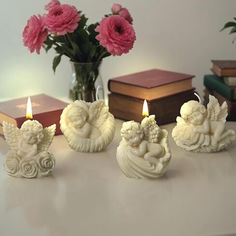 2 Pack Flower Bud Mold - Succulent Flower - Silicone Resin Casting Molds for Candle & Resin & Soap Craft Supplies in Kuwait