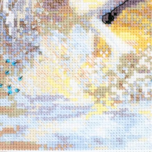 Riolis - في Sunset 100/038 ، Cross Cross Stitch Kit 23½ "x15¾ ، مجموعة التطريز الخيول ، أنماط غرزة متقاطعة للبالغين مع الخيول ، مجموعات غرزة المتقاطعة للبالغين المتقدمين والمبتدئين in Kuwait