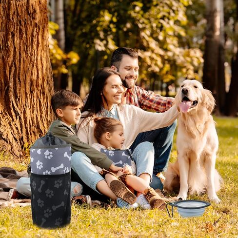 4 عبوات سفر الكلاب مجموعة حاوية حاوية ، حقيبة طعام واحدة للكلاب ، حقيبة 1Treats ، 2 أوعية سفر الكلاب القابلة للطي ، مجموعة سفر الكلاب المحمولة لعلاج الطعام الأليفة ، مخلب التخييم الكلاب العظم in Kuwait