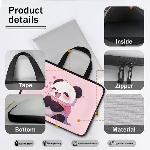 Laptop Carrying Case for Women Men Trendy 10-17 Inch Laptop Bags with Durable Hand Strap Nice Gifts for Friends in Saudi Arabia