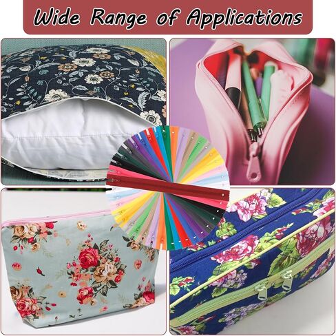 Zippers for Sewing 100 PCS Nylon Zippers for Sewing 12 Inch Zippers Bulk Zippers Colorful Sewing Zippers for Making Bags Pouches Pillow Covers and Sewing Crafts Projects 20 Colors in Saudi Arabia