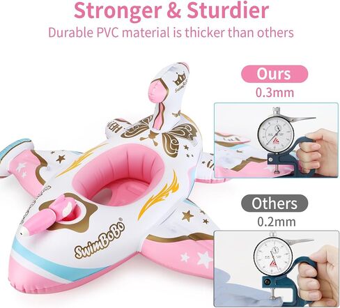 Swimbobo Toddler Pool Float Pink Airplane Airplane Airplane Airplane Airplan in Kuwait