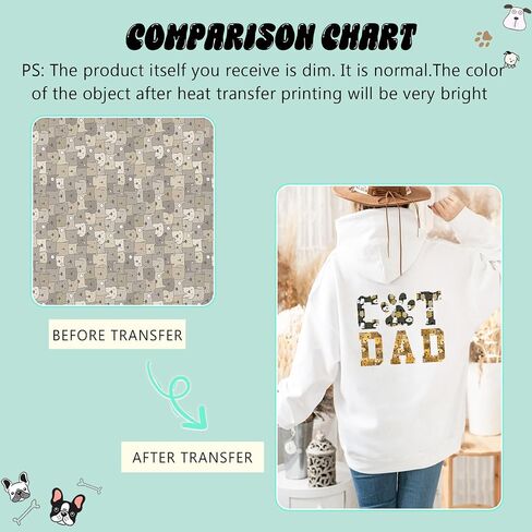 Tintnut Cat Pattern Sublimation Transfer Paper - 10 Sheets 12"x10", Colored Sublimation Ink Transfer Sheets for DIY Mugs, Tumblers, T-Shirts in Kuwait