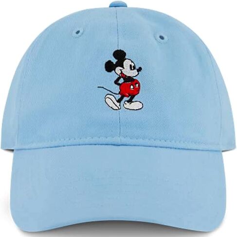Concept One Disney Mickey Mouse Baseball Hat, Washed Twill Cotton Adjustable Dad Cap in Saudi Arabia