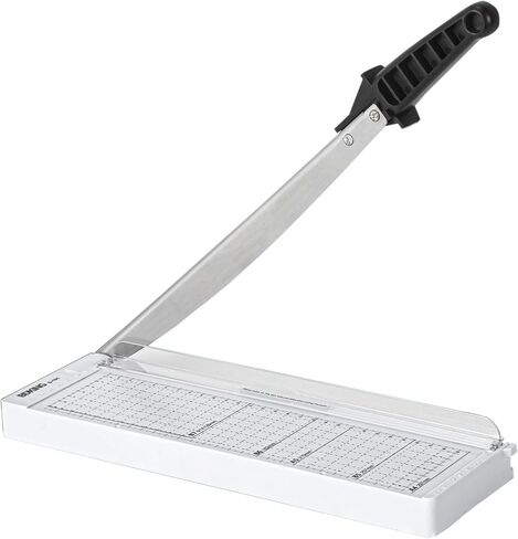 A4 Cutter Paper Cutter ، 15.6 في × 8.8 في 8 أوراق ، قم بتقليم الورق من أجل القسيمة والملصقات والبطاقات وحرف القصاصات للمكتب والمنزل (الأسود) in Kuwait