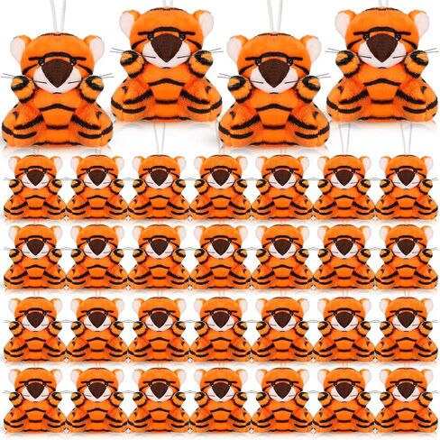 Shappy 50 Pcs Mini Animal Plush Toys Small Stuffed Animals Bulk Cute Tiny Plushies Keychains for Gift Party Carnival Prize(Duck) in Kuwait