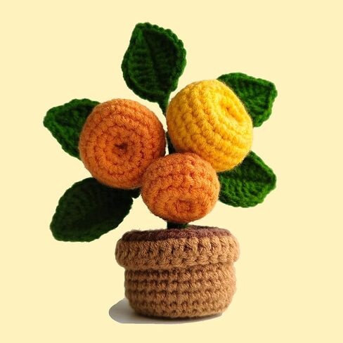 4 Style Cactus Crochet Kit for Beginner, Step-by-Step Crochet Tutorial Help to Easy Get Start, DIY Crochet Knitting Material Kit Include All Tools Needed, Best Gift for Friends and Someone You Love in Saudi Arabia