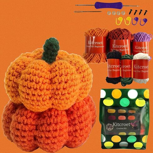 4 Style Cactus Crochet Kit for Beginner, Step-by-Step Crochet Tutorial Help to Easy Get Start, DIY Crochet Knitting Material Kit Include All Tools Needed, Best Gift for Friends and Someone You Love in Saudi Arabia