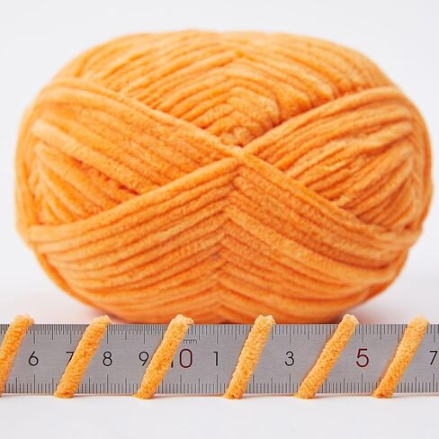 NICEEC Chenille Yarn Blanket Yarn Light Worsted Weight Yarn for Knitting Fancy Yarn for Crochet Weaving DIY Craft Total Length 200m (218yds, 100g)_Light Gray in Kuwait