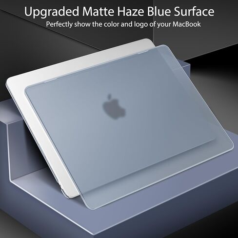 for MacBook Air 13.6 inch Case 2022 2023 2024 Release M3 A3113 M2 A2681 with Liquid Retina Display & Touch ID, [Sturdy Shockproof] Hard Shell with Screen Protector & Webcam Cover, Starlight in Saudi Arabia