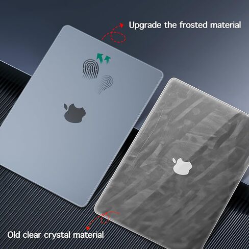for MacBook Air 13.6 inch Case 2022 2023 2024 Release M3 A3113 M2 A2681 with Liquid Retina Display & Touch ID, [Sturdy Shockproof] Hard Shell with Screen Protector & Webcam Cover, Starlight in Saudi Arabia