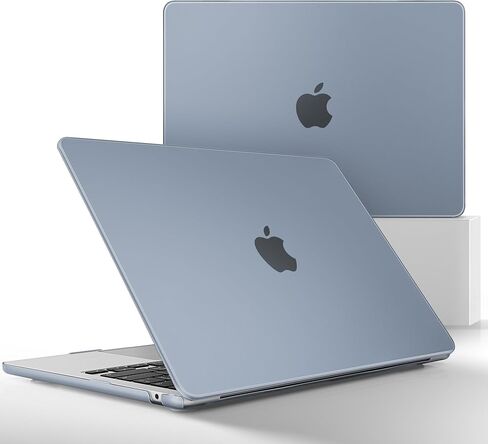 for MacBook Air 13.6 inch Case 2022 2023 2024 Release M3 A3113 M2 A2681 with Liquid Retina Display & Touch ID, [Sturdy Shockproof] Hard Shell with Screen Protector & Webcam Cover, Starlight in Saudi Arabia