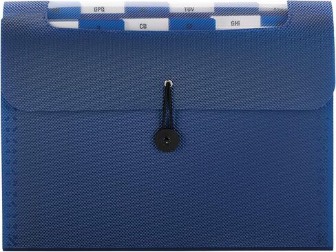 Smead Step Index Poly Organizer ، 12 جيوبًا ، رفرفًا وسلكًا ، حجم الحرف ، الأزرق البحري (70902) in Kuwait