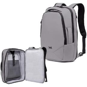 Knack Series 1 Laptop Backpack Fits up to 17 Inch - Knack Bags Carry-On Backpack, TSA Approved, Expandable Travel Backpacks With 4 Day Outfit Capacity (Stealth Black, Large)