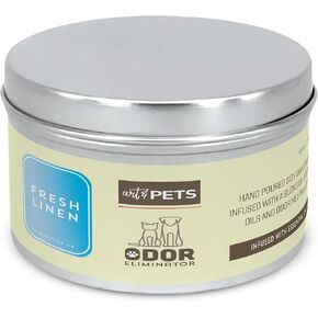 Pet Odor Eliminator Candle for Dogs and Cats Long-Lasting 72-Hour, Burn Natural Soy Wax with Refreshing Scent, Scented Candle to Remove Pet Smells (Lime-Lemon)