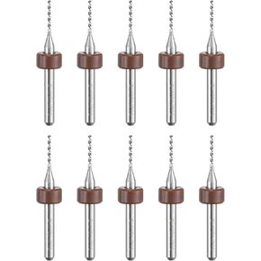 uxcell PCB Drill Bits 0.6mm Tungsten Carbide Rotary Tool Jewelry CNC Engraving Print Circuit Board Micro Drill Bits 1/8 Inch Shank 10 Pcs in Kuwait