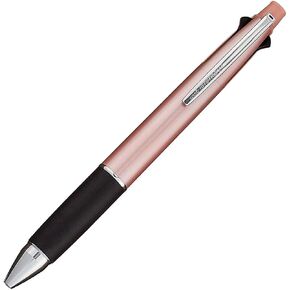Uni Jetstream Multi Pen 4 and 1, 0.38mm Ballpoint Pen (Black, Red, Blue, Green) and 0.5mm Mechanical Pencil, Baby Pink Body, Pink Gold (MSXE5100038.68)
