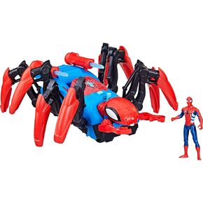 Marvel Spider-Man Car Playset with Blast Feature and Action Figure for Kids Ages 4 and Up