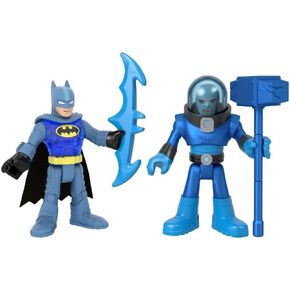 Fisher-Price Imaginext DC Super Friends Batman & Mr Freeze شخصية للأطفال في مرحلة ما قبل المدرسة التي تتراوح أعمارهم بين 3 و 8 سنوات