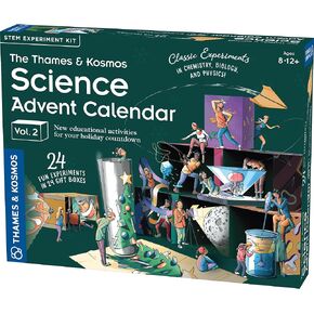 The Thames & Kosmos Science Advent Calendar Vol 2 | 24 Daily STEM Experiments in Chemistry, Biology & Physics, Countdown to Winter Holiday Celebrations | Fun, Wholesome Family Tradition (2024 Version)