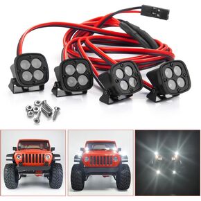 RC Crawler Lights LED Headlight Spotlight for Axial TRX-4 TRX6 SCX10 90046 RC Crawler Car (1#4)
