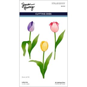 Spellbinders Tulip Trio Etched Dies, Metal