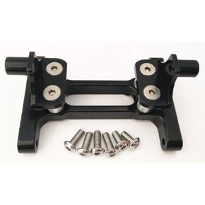 Aluminum Alloy Rear Chassis Mount for Tamiya 1/14 Truck King Hauler Ford Scania R620 - Black