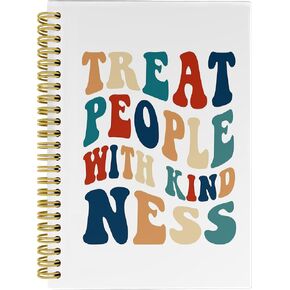 Knibeo Inspirational Quotes Notebook Journal - Ralph Waldo Emerson Quotes Inspirational Journal, Inspirational Notebooks, Motivational Gifts, 5.5×8.3 Spiral Bound Notebook with 164 Page,