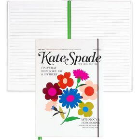 kate spade new york Take Note XL Notebook Journal, Vegan Leather Hardcover Journal, Diary Includes 168 Lined Pages, 11" x 7" Writing Pad, Magazine