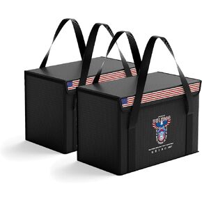12V 100Ah LiFePO4 Lithium Battery Fireproof Safe Bag Large Capacity Explosion-Proof Battery Bag LiPO Safe Bag Waterproof Battery Storage Box(14 * 9.5 * 7.8inch), 2-Pack