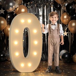 imprsv 4FT Marquee Number 50 Light up Number 50th Birthday Decorations Large Numbers Big Mosaic Numbers for Balloons Birthday Decor Number Balloon Frame Anniversary Decors
