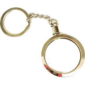 AA Medallion أو Coin Holder Keychain 1.32 "(34 مم) (الفضة)