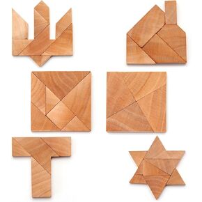 Brainteaser Set - Brain Teaser Puzzles for Adults and Teens - Wooden Puzzles, Logic Games, Small Puzzles Games for Family, Party and Office, Gift, Mini Puzzles - Made in Ukraine (6pcs)