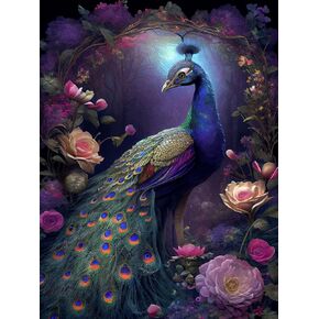Ceaco - Glow in The Dark - Peacock Glow - 750 Piece Jigsaw Puzzle