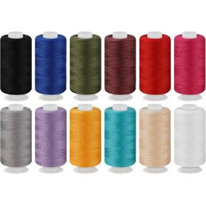 ilauke Sewing Thread, 36 Color Sewing Thread Assortment, 300 Yards per Spools Polyester Thread, Sewing Thread Kit for Hand Stitching/Quilting Thread/Sewing Machine
