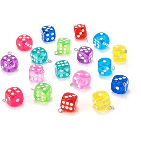 DanLingJewelry 50 pcs Random Color Resin and Walnut Wood Charms Rectangle Charms for Jewelry Making DIY Craft 20.5x10mm