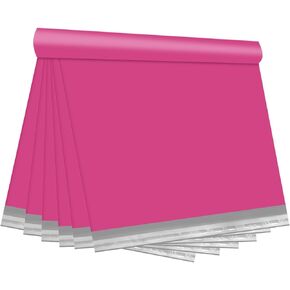 Pink Poly Mailers 14.5X19 100 Pack, Strong Adhesive Shipping Envelopes for Clothing/Shirt, Poly Bags for Small Businesses, Waterproof Mailing for Shipping, Packages Bags