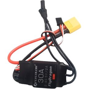 50A ESC 2-4S Electric Speed Controller 5v 3A BEC with XT60 & 3.5mm Bullet Plugs for RC Drone Airplane Brushless Motors